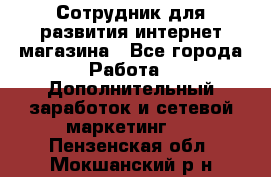 Сотрудник для развития интернет-магазина - Все города Работа » Дополнительный заработок и сетевой маркетинг   . Пензенская обл.,Мокшанский р-н